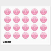 Roze Kant Bevestiging Sticker (Vel)