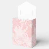 Roze Kant Bruidsdouche Bedankdoosjes (Geopend)