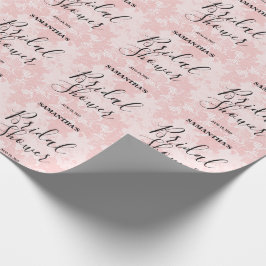Roze Kant Bruidsmeisjesfeest  Cadeaupapier