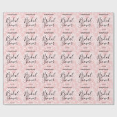 Roze Kant Bruidsuitnodiging Cadeaupapier (Vlak)