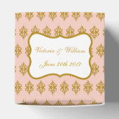 Roze kant bruiloft gunst doos bedankdoosjes (Bovenkant)