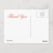 Roze kant Dank u Briefkaarten (Achterkant)