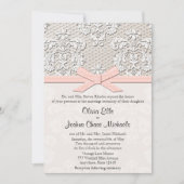 Roze kant en parelbruin kaart (Voorkant)