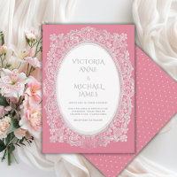 Roze Kant Fantasievolle Vintage Trouw