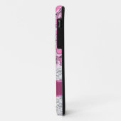 Roze kant gepersonaliseerde fotosjabloon Case-Mate iPhone case (Achterkant/links)