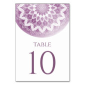 Roze Kant Mandala Bruiloft Kaart (Achterkant)