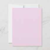 Roze Kant Mandala Oefenbruiloftsdiner Kaart (Achterkant)