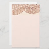 Roze kant met Rozen Briefpapier (Voorkant / Achterkant)