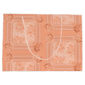 Roze Kant met Vervagende Rozen Groot Cadeauzakje (Achterkant)