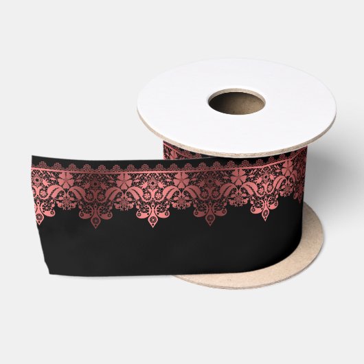Roze kant romantische decor gradiënt bronze lacy a satijnen lint (Spoel)