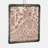 Roze kant Rozen Keramisch Ornament (Rechts)