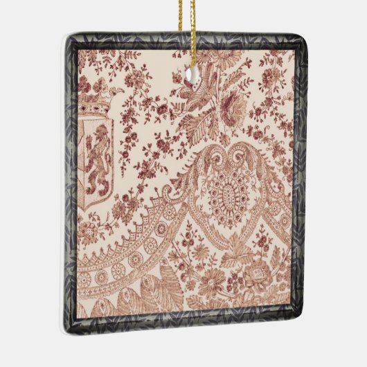 Roze kant Rozen Keramisch Ornament (Rechts)