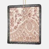 Roze kant Rozen Keramisch Ornament (Links)