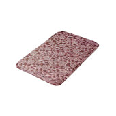 Roze kant, rozen patroon. badmat (Gekanteld)