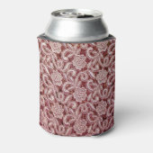 Roze kant, rozen patroon. blikjeskoeler (Blikje Achterkant)