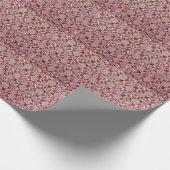 Roze kant, rozen patroon. cadeaupapier (Hoek)