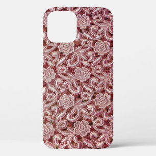Roze kant,  rozen patroon. Case-Mate iPhone case