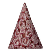 Roze kant, rozen patroon. feesthoedjes (Rechts)