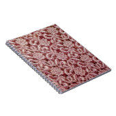 Roze kant, rozen patroon. notitieboek (Rechterzijde)