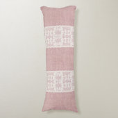 roze, , kant, schoot, grunge, Victoriaans Lichaamskussen (Voorkant Verticaal)