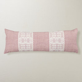 roze, , kant, schoot, grunge, Victoriaans Lichaamskussen