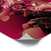 Roze kant spiraal poster (Hoek)
