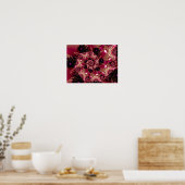 Roze kant spiraal poster (Keuken)