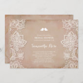 Roze  kant Vrijgezellenfeest Kaart (Voorkant / Achterkant)