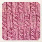 Roze kantelnit kartonnen onderzetters (Voorkant)