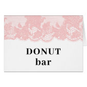 Roze Kanten Bar Tent voor Popcorn (Voorkant Horizontaal)