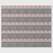 Roze Kanten Bruiloftcadeau Inpakpapier (Vlak)
