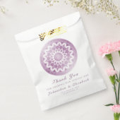 Roze Kanten Mandala Bruiloft Bedankzakje (Gezegeld)