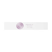 Roze Kanten Mandala Trouw Uitnodigingen Wikkel (Vlak)
