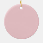 Roze Kanten Meisje Doop Keramisch Ornament (Achterkant)