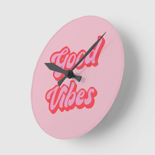 Roze Kantoor Ronde Klok (Hoek)