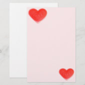 Roze kantoorbenodigdheden, gezoet briefpapier (Voorkant / Achterkant)