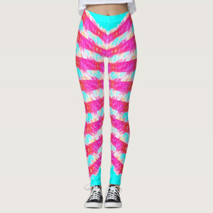 roze kantpatroon leggings