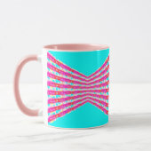 roze kantpatroon mok (Links)