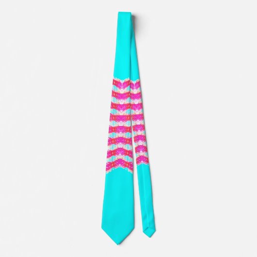 roze kantpatroon stropdas (Voorkant)