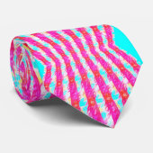 roze kantpatroon stropdas (Opgerold)