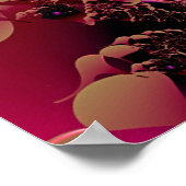 Roze Kantspiraal Poster (Hoek)