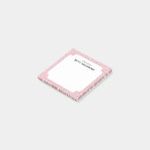 Roze Karakusa Japanse wijnstok patroon Post-it® Notes (Schuin)