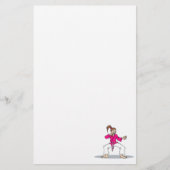 Roze Karate Briefpapier (Voorkant)