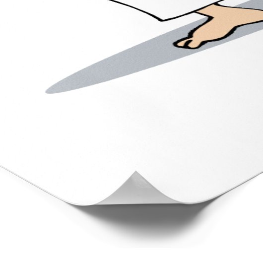 Roze Karate Poster (Hoek)