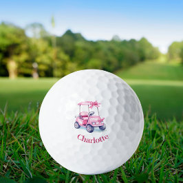 Roze karretjesnaam golfballen