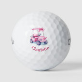 Roze karretjesnaam  golfballen (Voorkant)