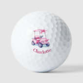 Roze karretjesnaam  golfballen (Voorkant)