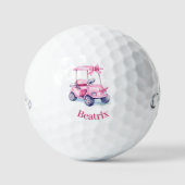 Roze karretjesnaam  golfballen (Voorkant)