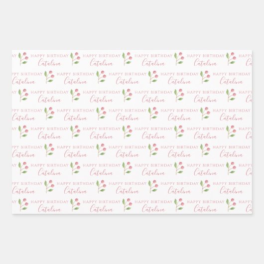 Roze kartonnen papierbladen voor het verpakken van inpakpapier vel (Voorkant 3)