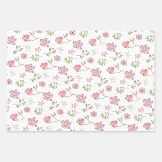 Roze kartonnen papierbladen voor het verpakken van inpakpapier vel (Voorkant)